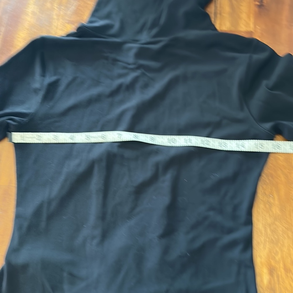 lululemon turtleneck long sleeve with crossed front | color: black size S/4 - Picture 6 of 6
